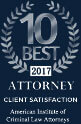 awarded top 10 best criminal defense attorney in cincinnati by american institute of criminal law attorneys